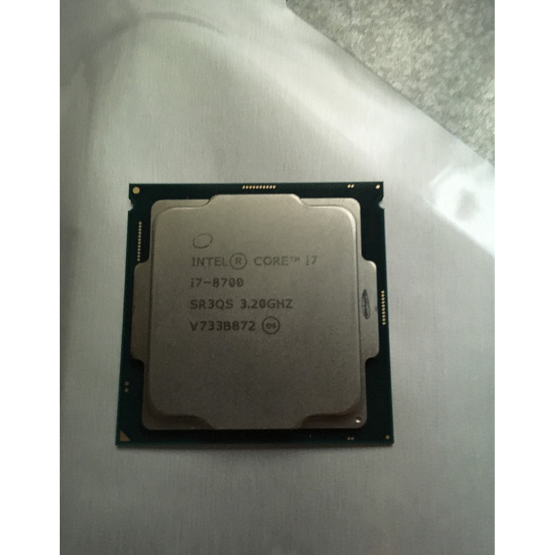 INTEL CPU I7 8700 處理器 LGA1151 無附風扇