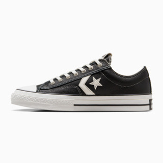 CONVERSE STAR PLAYER 76 OX 男女款 休閒鞋 皮革 黑色-A06204C