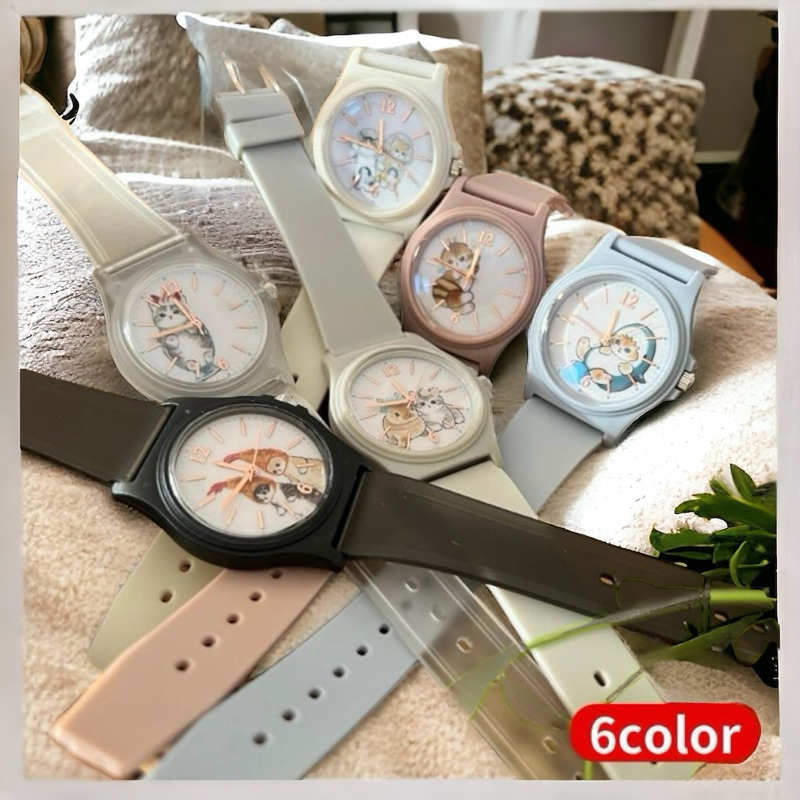 🌸現貨24HR🉑🚚👉🌸日本連線👉mofusand 貓福珊迪/鯊魚貓咪日本製機芯手錶PVC錶帶/配件