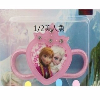 臺灣出貨 現貨迪士尼公主正版 冰雪奇緣Elsa艾莎 安娜 鈕釦造型 髮繩 兒童髮飾 大髮圈 髮束一個