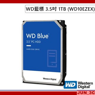 WD 威騰 藍標 1TB 3.5吋 桌上型硬碟 HDD 7200轉 SATA3 硬碟 WD10EZEX 原廠公司貨