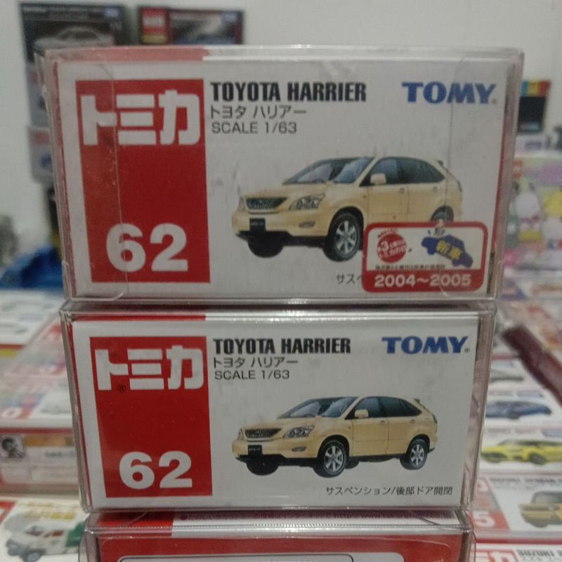 TOMICA  NO.62絕版舊藍標TOYOTA HARRIER 新車貼