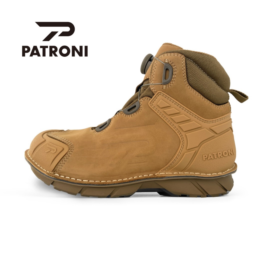 台灣發貨🚐免運【PATRONI】SF2307BRN 沙色靴 SD防水快旋鈕抗靜電安全鞋 生存遊戲 工作鞋