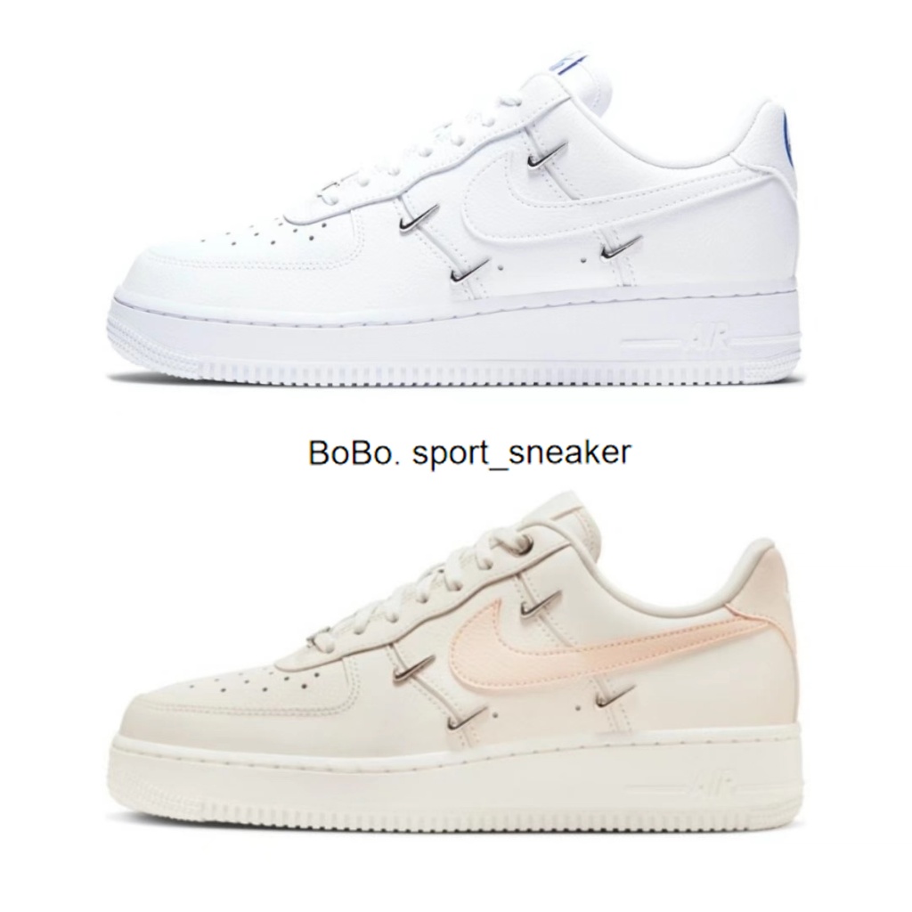 『BOBO』Nike Air Force 1 全白 粉色 小銀勾 泫雅 板鞋 男鞋 女鞋  休閒鞋 CT1990-100