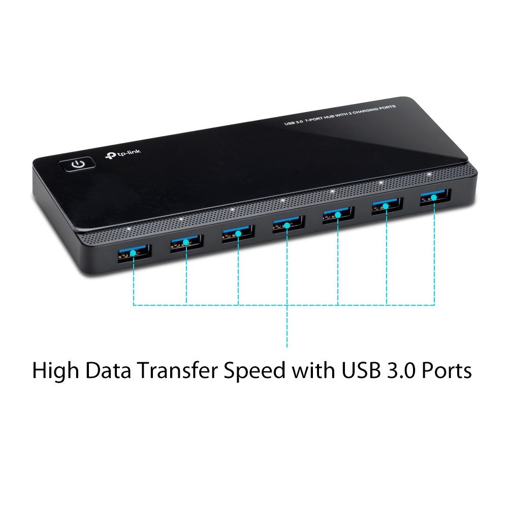 TP-Link UH720 USB 3.0 7埠集線器（含2充電埠）