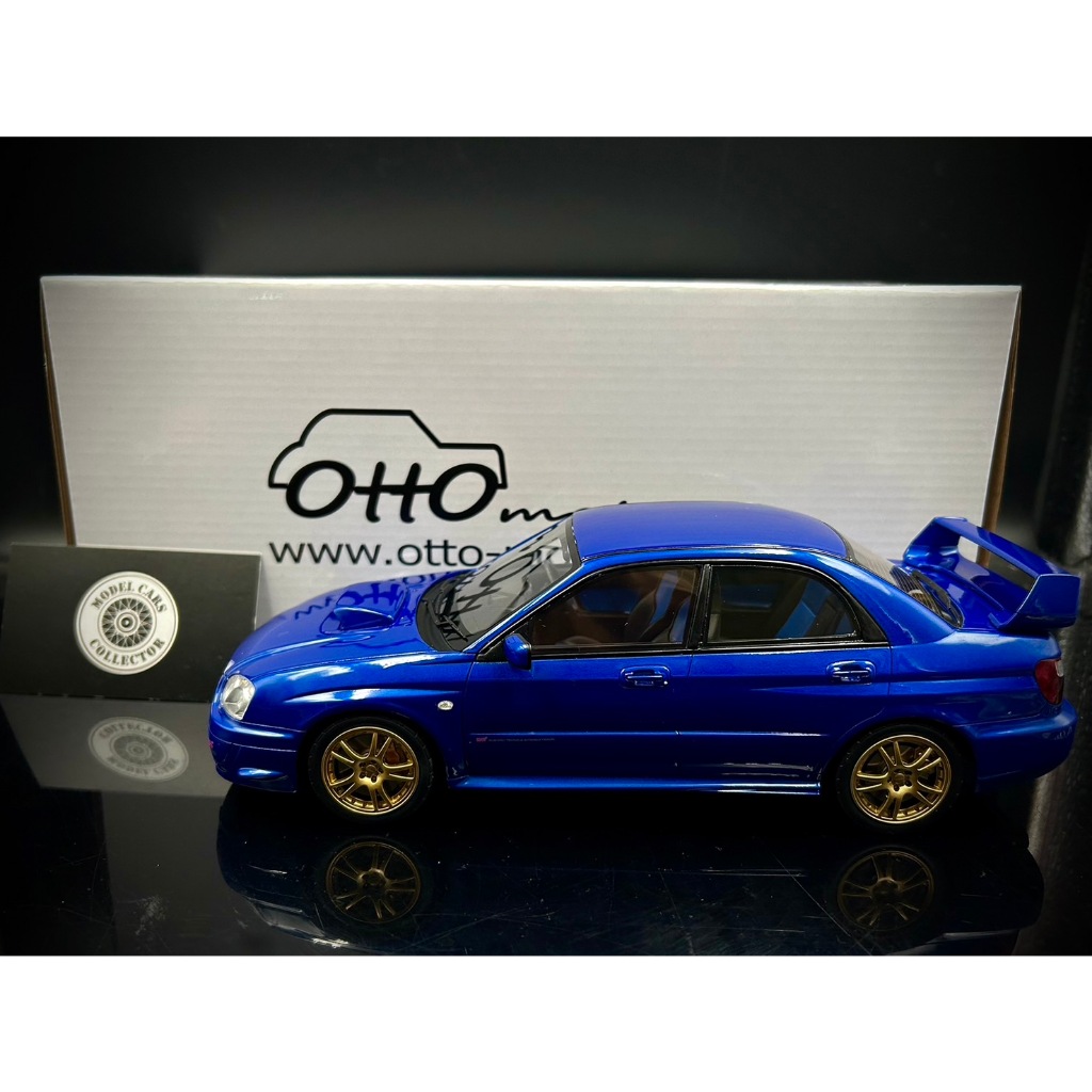 【收藏模人】OTTO Subaru Impreza WRX STI 2003 淚眼鯊 藍 OT369 1:18 1/18
