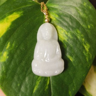玉貴人…天然細糯種觀世音翡翠玉墜項鍊，特價