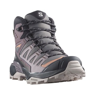 【SALOMON 法國】女 X ULTRA 360 Goretex 中筒登山鞋 李子紫/幻灰/棕 L47448700