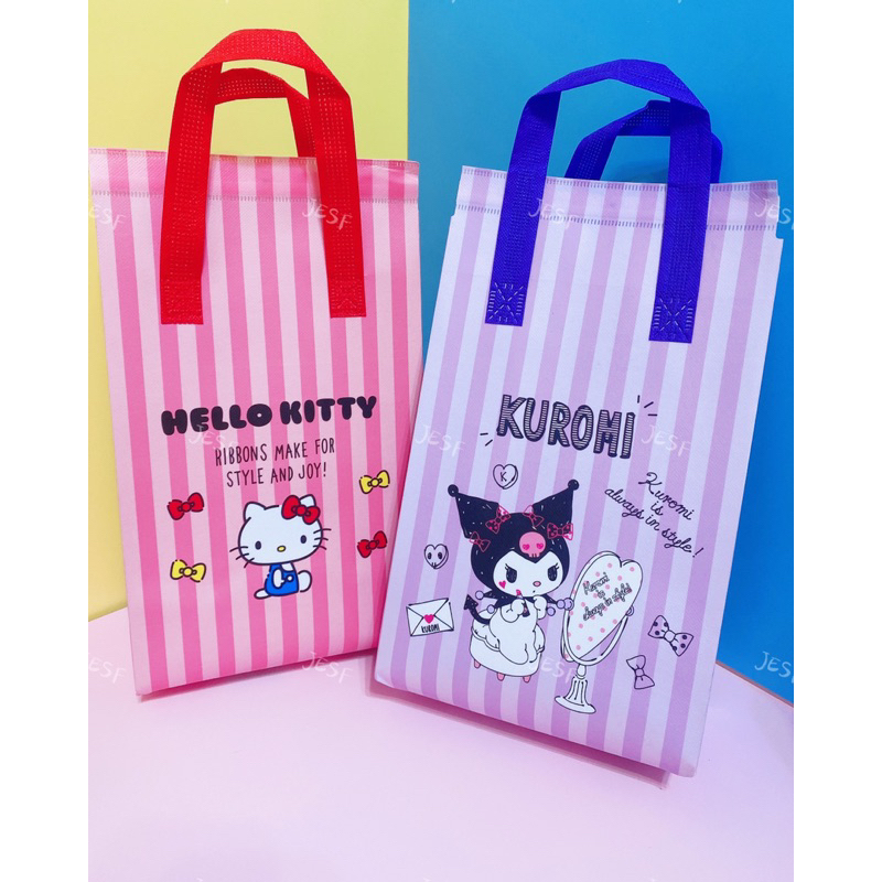 正版授權 Hello Kitty 酷洛米 便利輕巧袋 便當袋 購物袋 手提袋