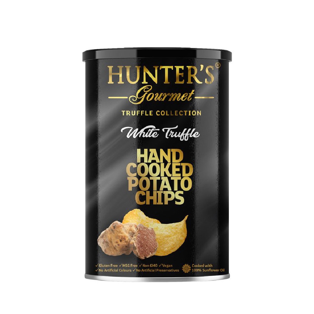 Hunter's 杭特 手工洋芋片 白松露風味(罐裝) 150g (效期20250123)【玩饗食庫】松露薯片 亨特