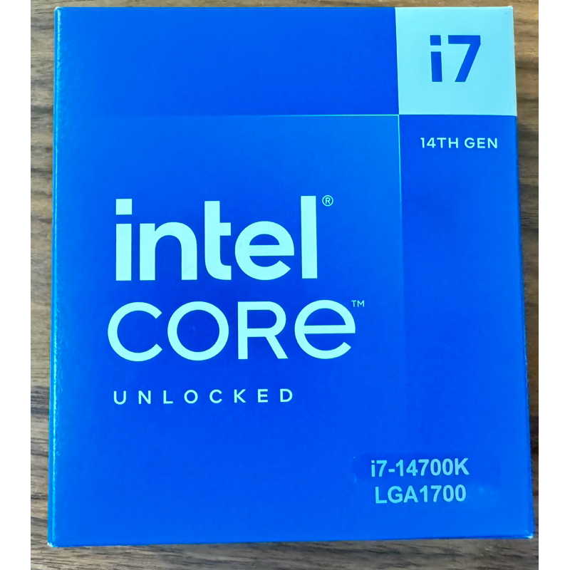 全新 Intel Core i7-14700K 中央處理器 盒裝(特價最後一顆）