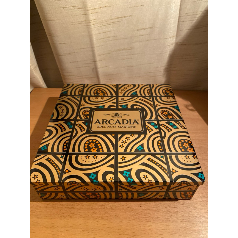 日本 Morozoff ARCADIA 餅乾 （空鐵盒）
