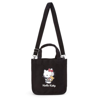 Sanrio 三麗鷗 2WAY 棉質兩用手提斜背包 斜背提袋 Hello Kitty