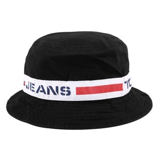 TOMMY HILFIGER- TOMMY JEANS棉質漁夫帽(素面黑)L~XL