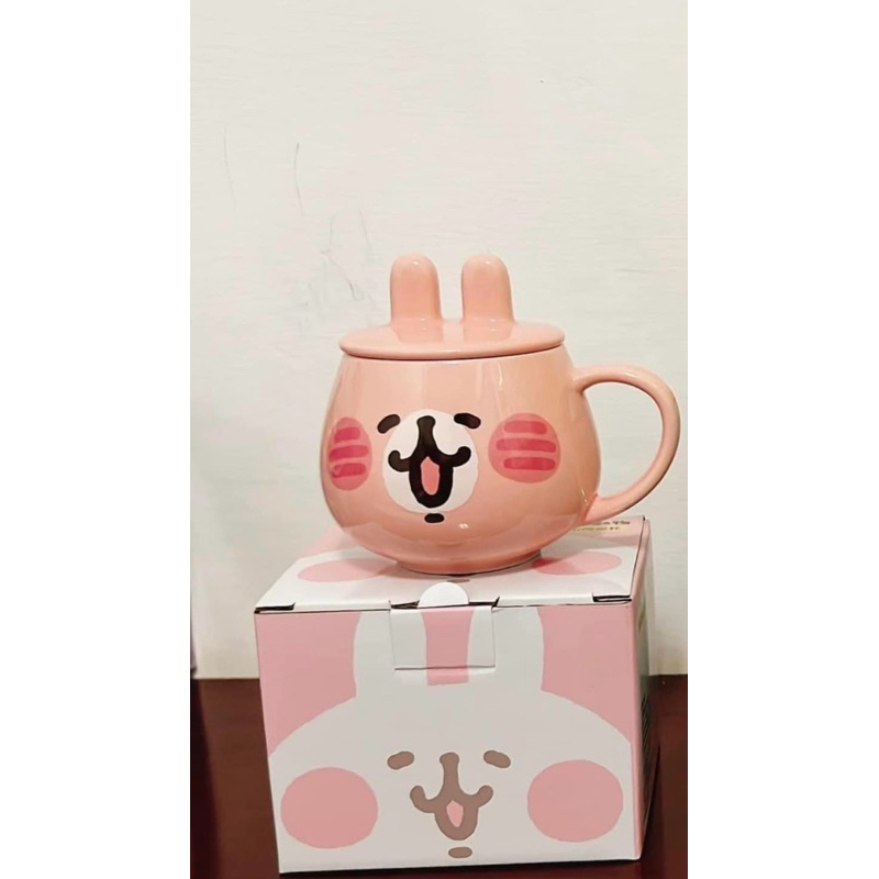 卡娜赫拉/粉紅兔兔造型陶瓷杯