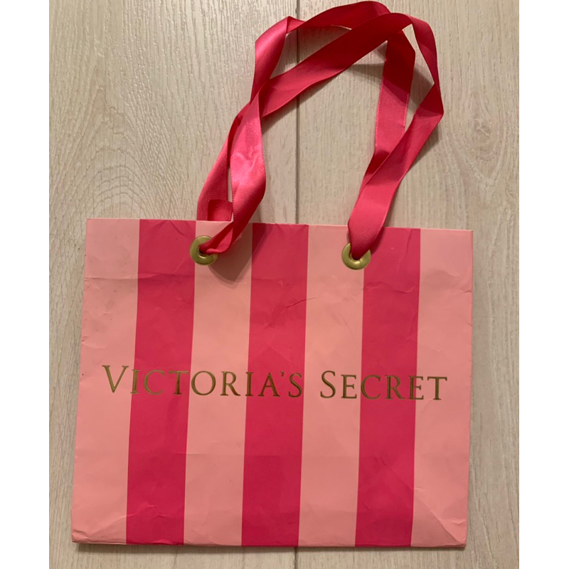 Victoria’s Secret 維多利亞的秘密 專櫃品牌紙袋 提袋 禮物袋 情人節禮品袋