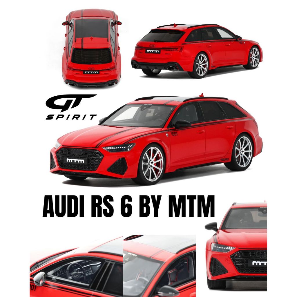 【模例】GT Spirit 1/18 Audi RS6 (C8) MTM Avant 2021 紅色 (GT432)