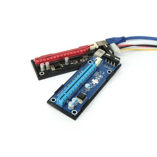 PCI-E 轉接卡底座 1X轉16X延長線座 pcie raiser盒 PCI-E延長線座 挖礦轉接卡座 挖礦轉接卡底座