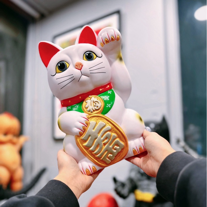 【SHORTYBB選物】 存錢筒 日本 現貨 秒出 巨大版 招財貓存錢筒 儲金箱 白色