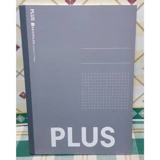 PLUS GRID RULES 方格筆記本 記事簿 30頁 5mm方格 增進學習效率 灰色 NO-003GI