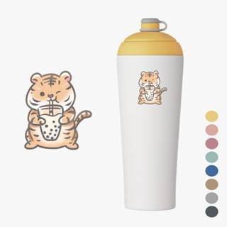 免運 臺灣製 YCCT速吸杯2代720ml(內膽陶瓷層) - 老虎 - 啵一下就能吸的環保隨行杯/保冰保溫杯