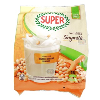 [現貨] 馬來西亞 超級牌 即溶豆漿粉 525g (35g*15入) 大份量好滿足 即沖即飲好方便 SUPER 早安豆漿