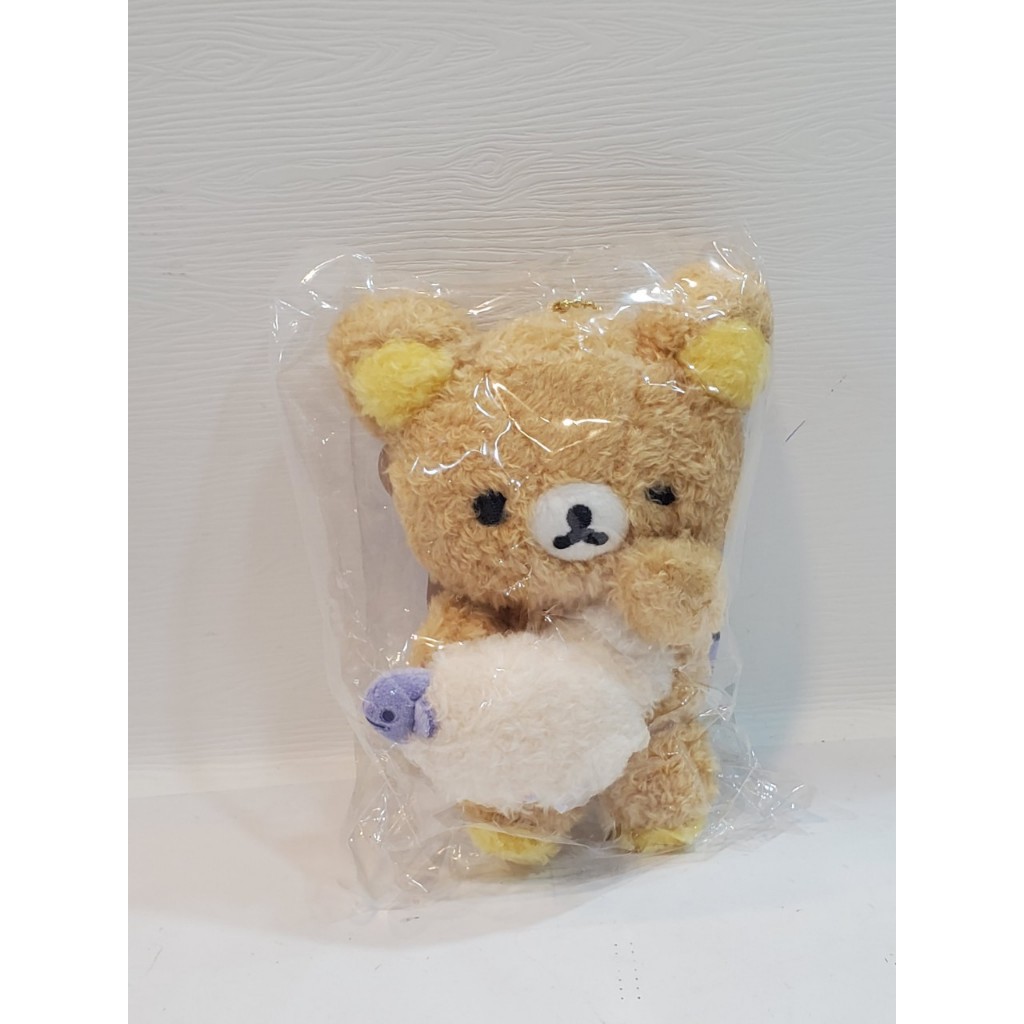 艾德雜貨 日本正版 拉拉熊 Rilakkuma 懶熊 拉拉熊抱綿羊 娃娃 玩偶 吊飾