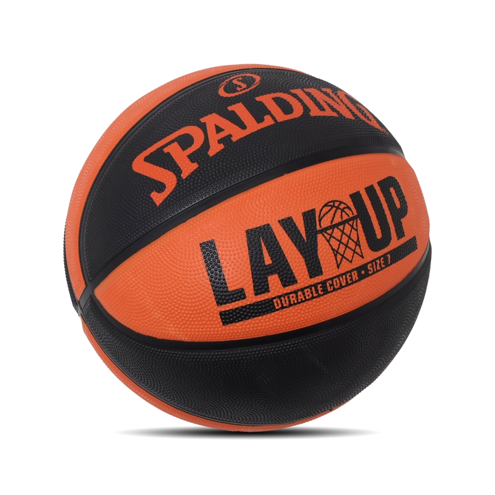 Spalding 籃球 Lay Up No.7 Basketball 黑 橘 室外 耐磨 7號球 斯伯丁 SPA8454