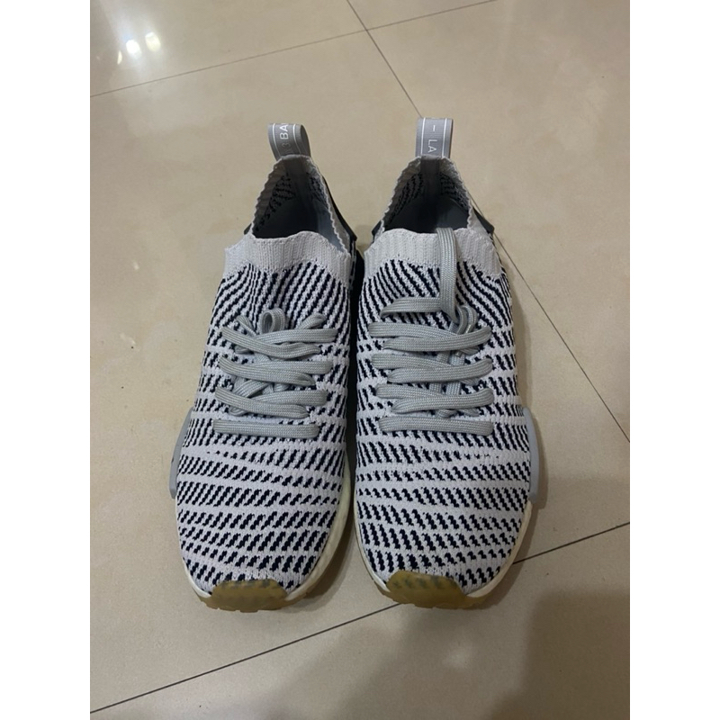 【二手】adidas NMD R1 STLT PK 編織 斑馬 條紋