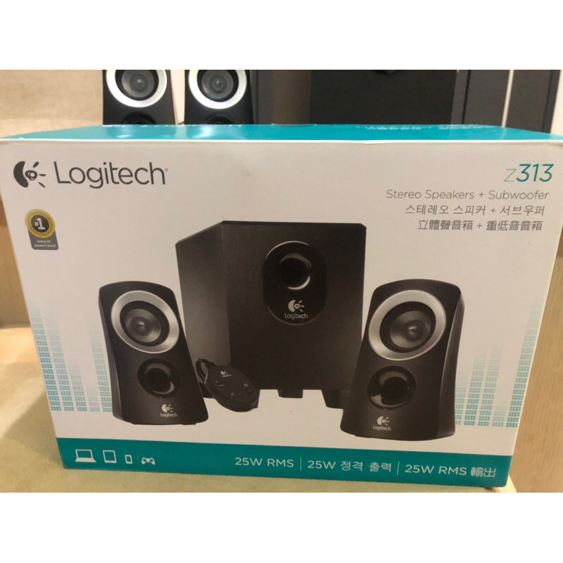 Logitech z313立體聲音響+重低音音響