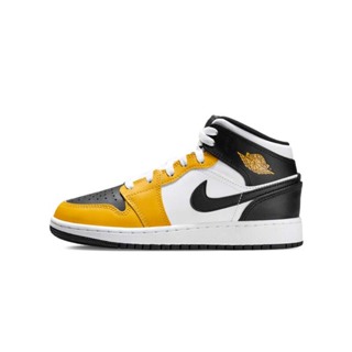 Air Jordan 1 Mid GS "Yellow Ochre" 黑黃 女鞋 大童 DQ8423-701 [現貨]
