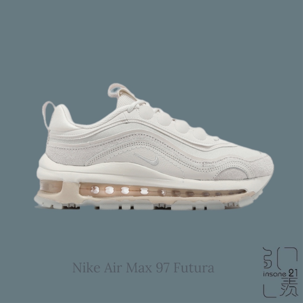 NIKE WMNS AIR MAX 97 FUTURA 女鞋 氣墊 米白 奶茶 FB4496-001【Insane-21