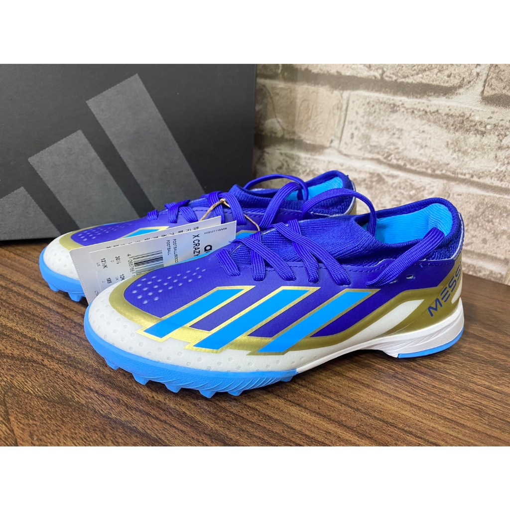 (過動兒)#A744全新ADIDAS X CRAZYFAST LEAGUE TF兒童碎釘.短釘足球鞋(ID0716)