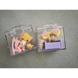 森林家族 迷你玩具 扭蛋公仔提盒盒玩