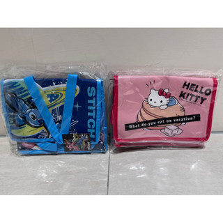 ！現貨！史迪奇 凱蒂貓 hello kitty 無紡保溫袋 酷洛米 大容量保溫提袋-快餐方塊款 蠟筆小新 保溫袋 夾子園