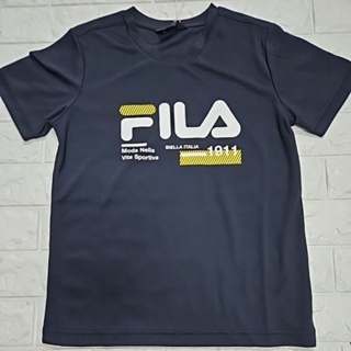 台灣製造Fila品牌吸濕排汗彈性短袖上衣4906