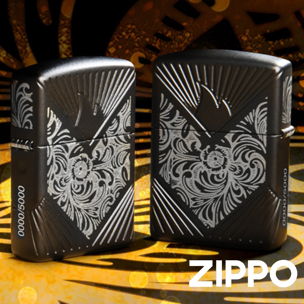 ZIPPO 2024年度亞洲限定收藏款-Venetian防風打火機 46024 1974年 黑色啞光 漩渦狀 終身保固