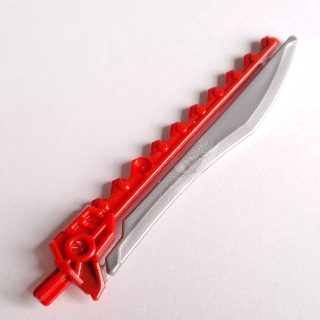 LEGO 樂高 二手零件 98568pb02 生化戰士 絕版 武器，平銀劍 刀 鋸