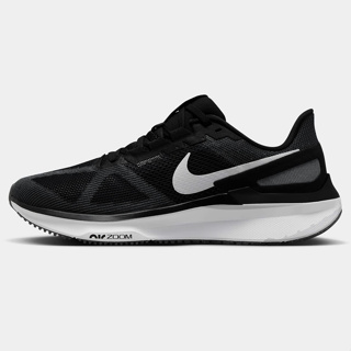 NIKE 男 慢跑鞋 運動鞋 AIR ZOOM STRUCTURE 25 運動 休閒 輕量 黑白 DJ7883002