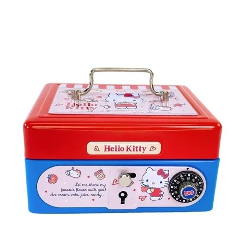 Hello Kitty 手提鐵盒密碼存錢筒 4891535330847