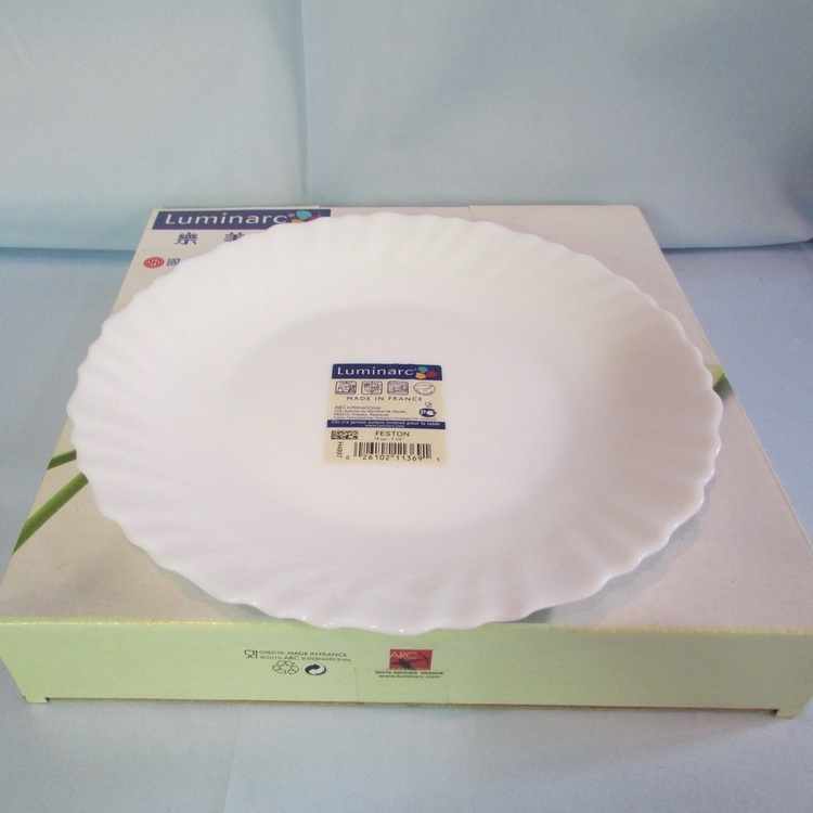 全新  法國 Luminarc 樂美雅  7"平盤,10"圓盤 單入  p4 強化餐盤  平盤 盤子 餐盤