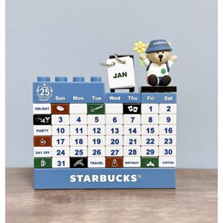 限量 Starbucks星巴克 25週年Bearista小熊立體萬年曆