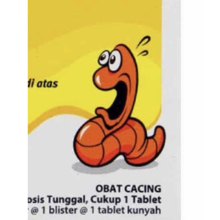 tablet vermox obt cacing/combantrin