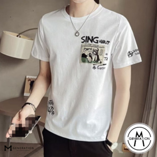 【M世代】夏季 新款 日系 復古 潮牌 短袖 修身男生T恤 韓版 潮流 ins 短袖上衣 短T ATL831