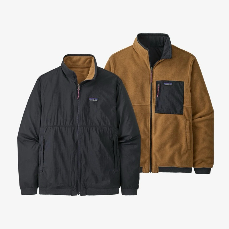 [不議價］PATAGONIA REVERSIBLE 兩面穿防潑水/刷毛外套男版XS，女生S可穿