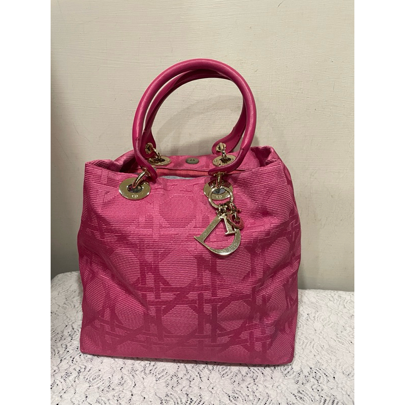 Dior桃紅黛妃包、手提包