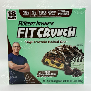 ✨18入✈️72_degrees 美國Robert Irvine’s Fit Crunch 薄荷巧克力高蛋白棒 能量棒