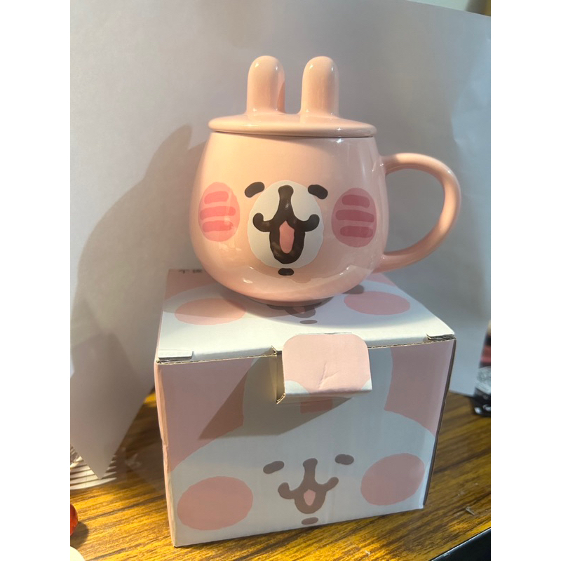卡娜赫拉的小動物-午後紅茶☕️粉紅兔兔款造型馬克杯