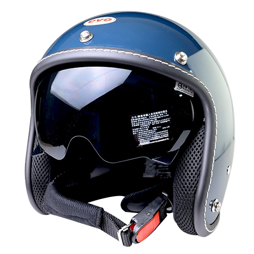 EVO CA312S / CA312 石墨藍 皮線內鏡騎士帽 安全帽