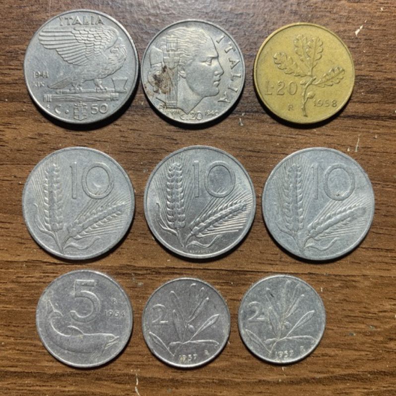 「整圖販售」義大利🇮🇹 絕版 少見 鎳幣 鋁幣 紀念幣 外國硬幣 錢幣